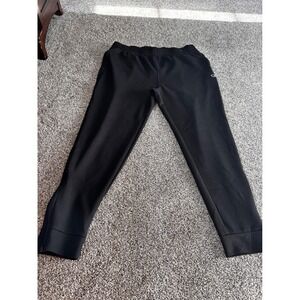 Champion Mens XL Black Track Pants Athletic Joggers Zipper‎ Ankle